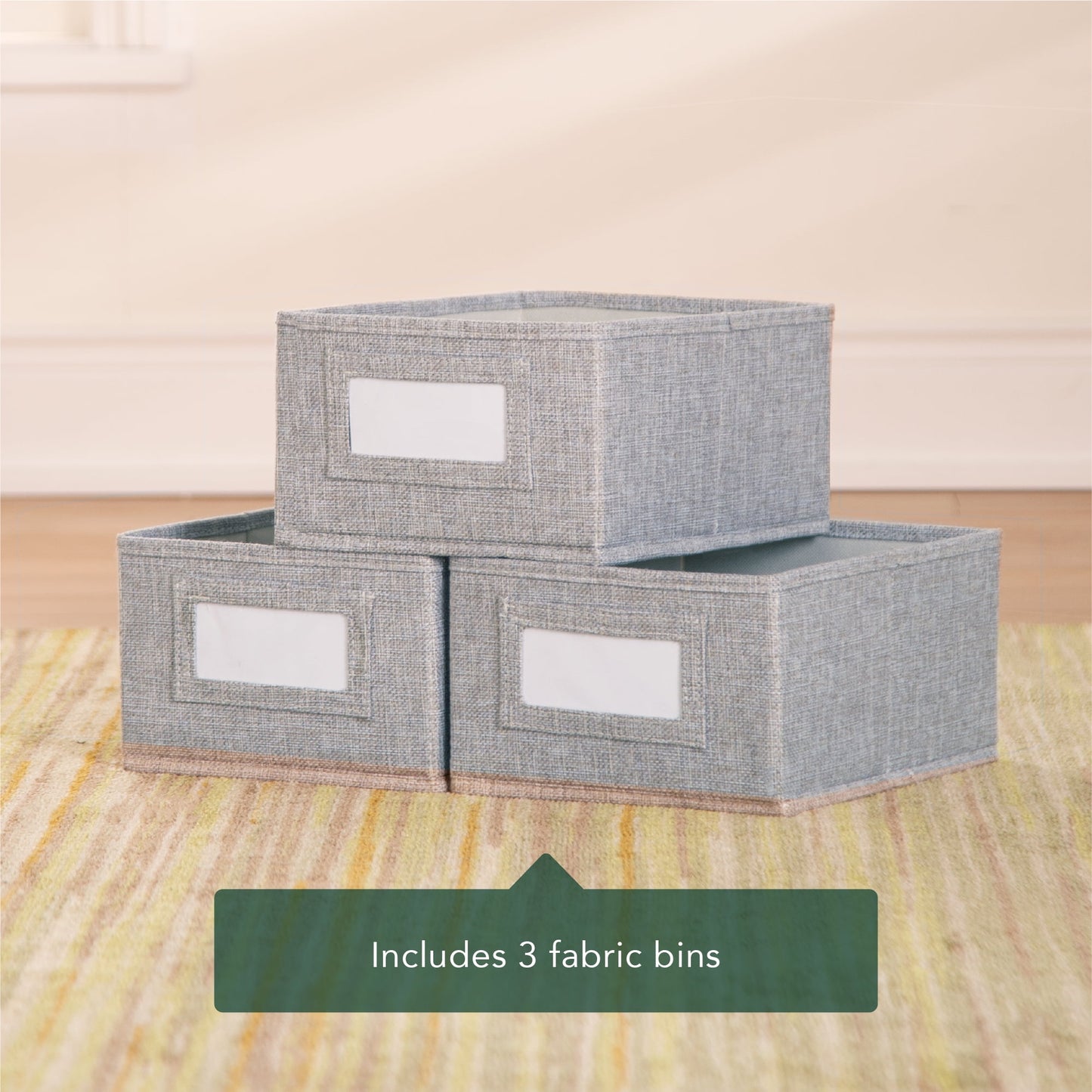 Guidecraft EdQ Book and Bin Display - White: Children's Wooden Bookcase with Shelves and Storage Bins for Kids' Books and Toys