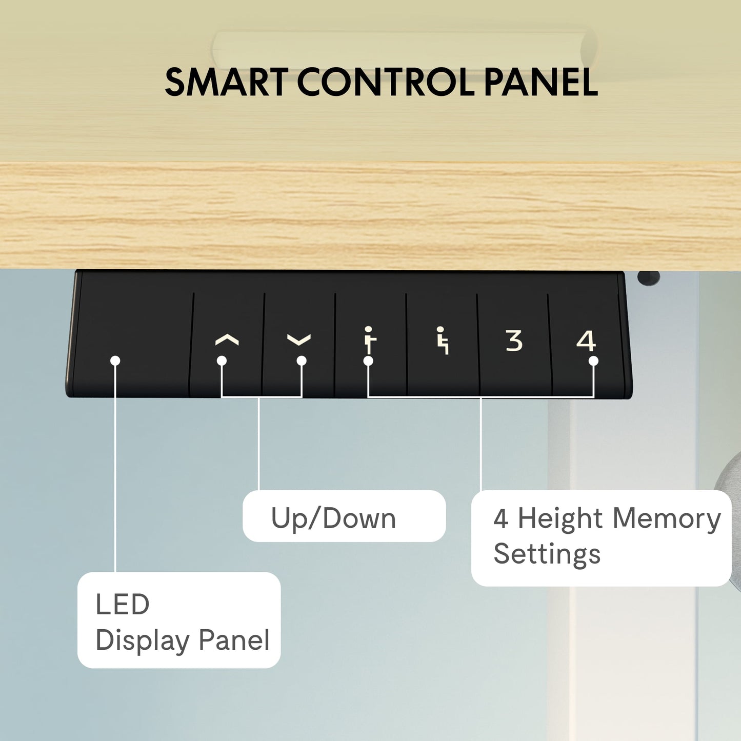 ACTIVESIT 48in x30in Home Office Height Adjustable Standing Desk with Hooks, Ergonomic Electric 2-Stage Stand Up Computer Desk, White and Mahogany