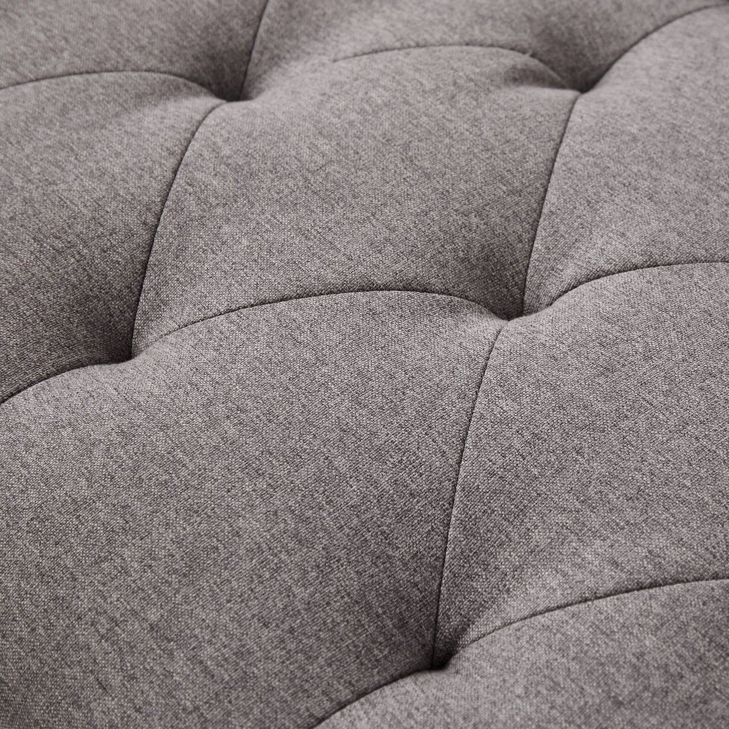 GJQ Convertible Futon Sofa Bed with Durable Steel Legs, Modern Folding Sofa For Living Room(Linen, Light Grey)