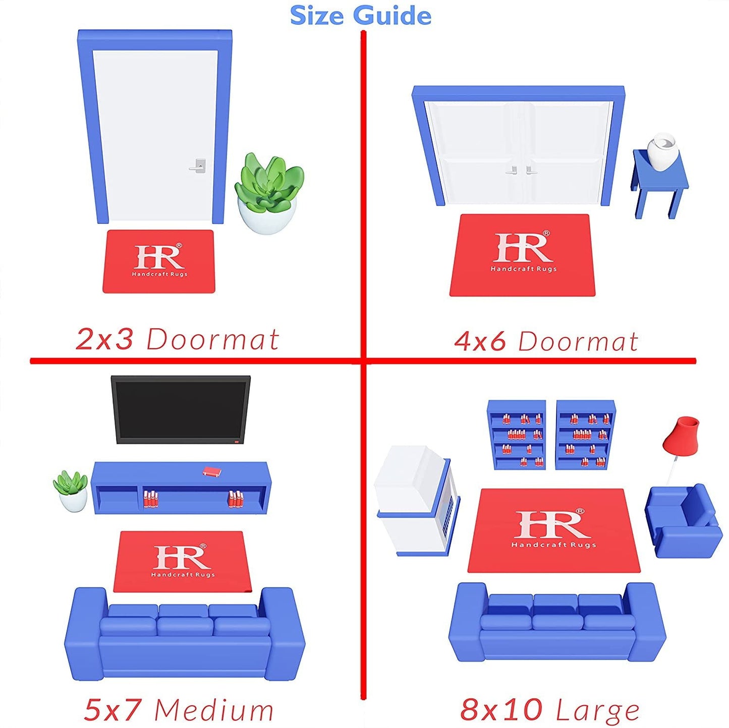 Handcraft Rugs Cabin Rug Lodge, Cabin Nature and Animals Area Rug Modern Stripped Pattern Cabin Area Rug Abstract, Chocolate/Beige-Horse/Mountain 8x10 feet