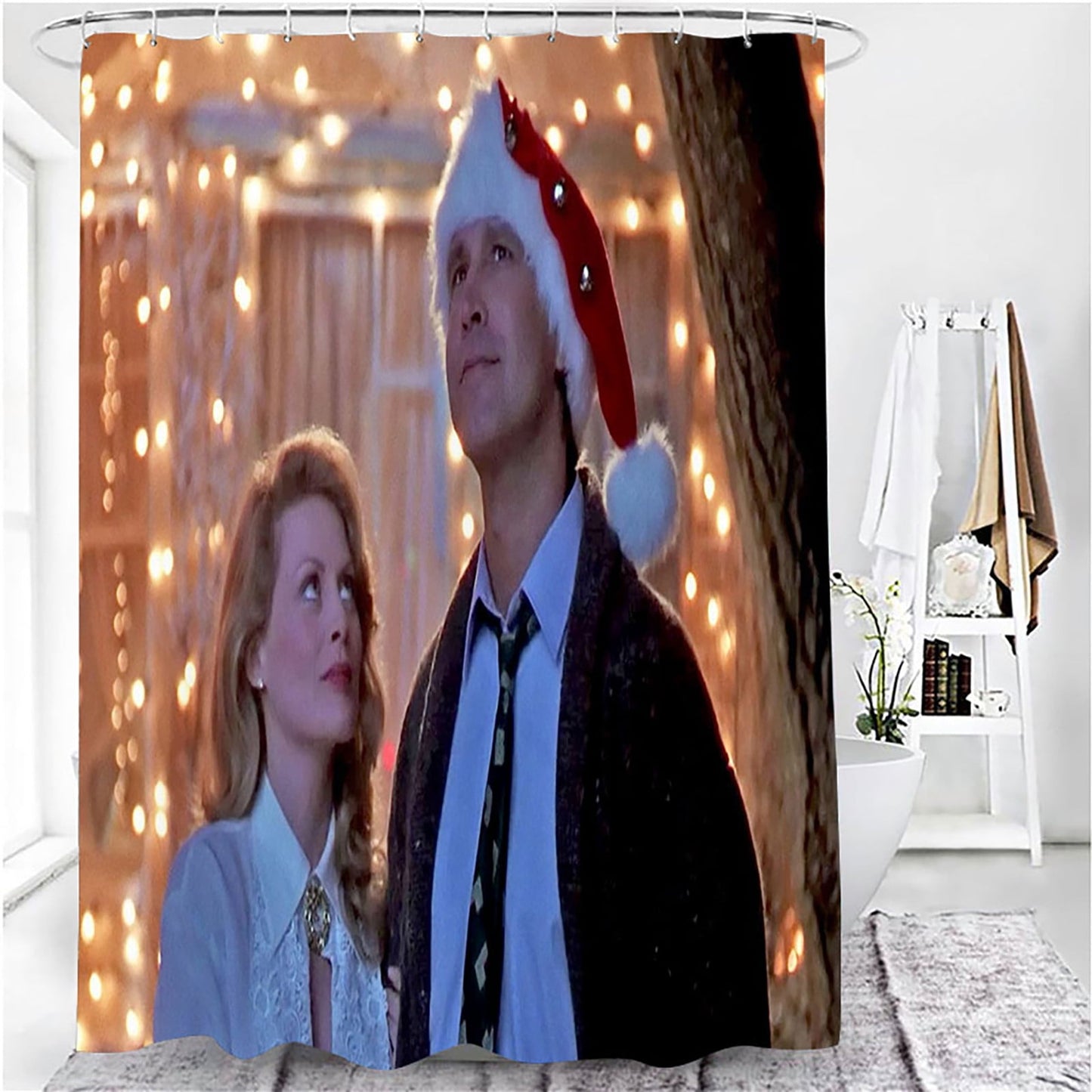 Advent Calendar Christmas Gifts Christmas Ornaments Halloween Advent Calendar Clearance Crazy Christmas Vacation Christmas Shower Curtain Bathroom Anti-slip Carpet Rug Toilet Cover Mat Set