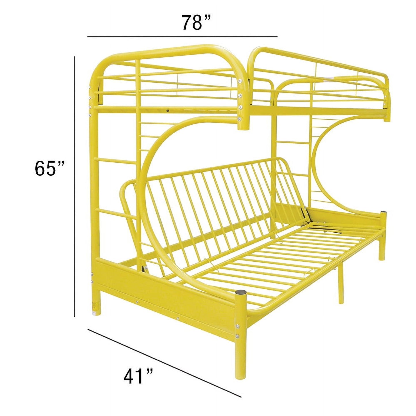 ACME Eclipse Twin Over Full Futon Bunk Bed, Multiple Colors