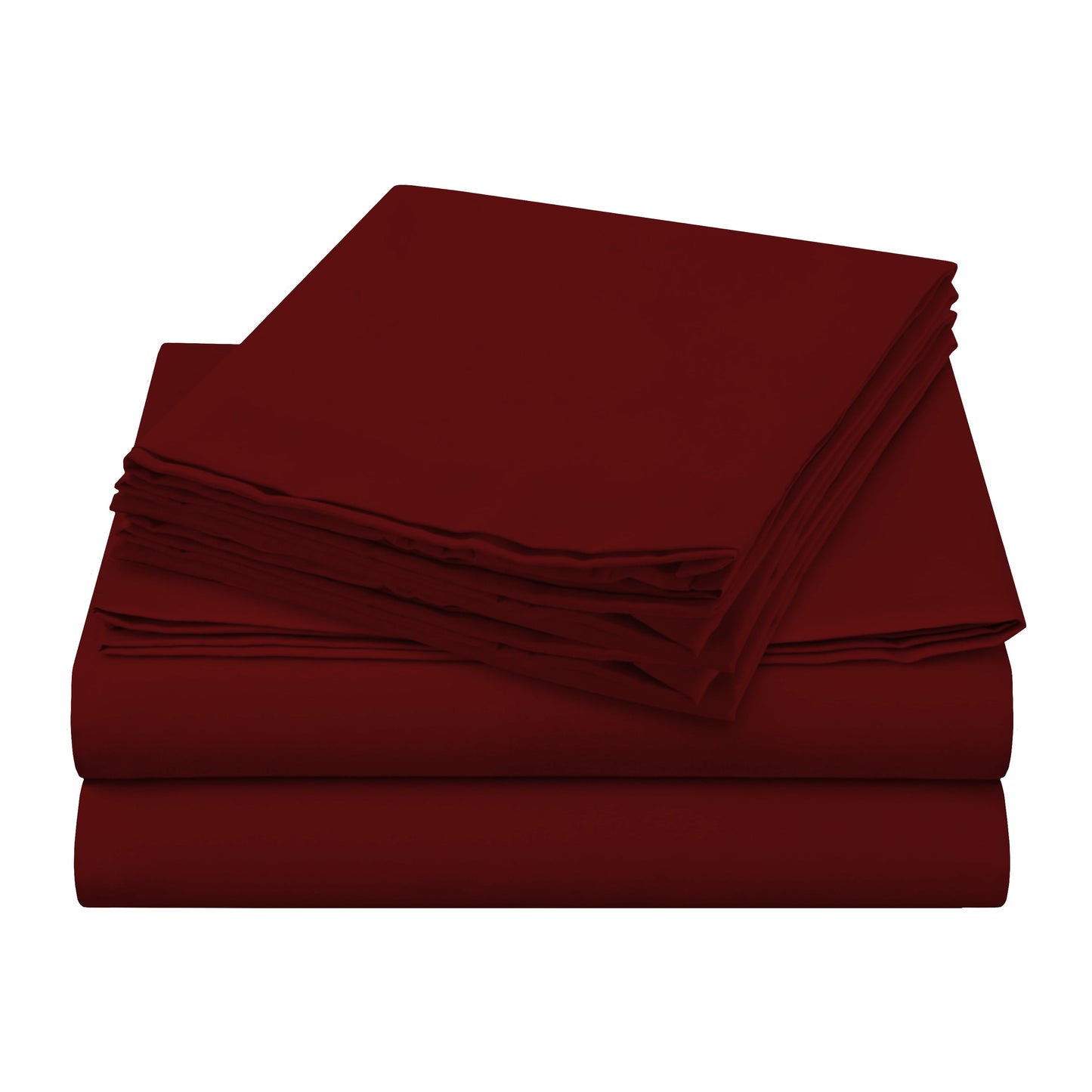 InnoMax Luxury Flannel Sheet Set Super Single Solid (Burgundy)