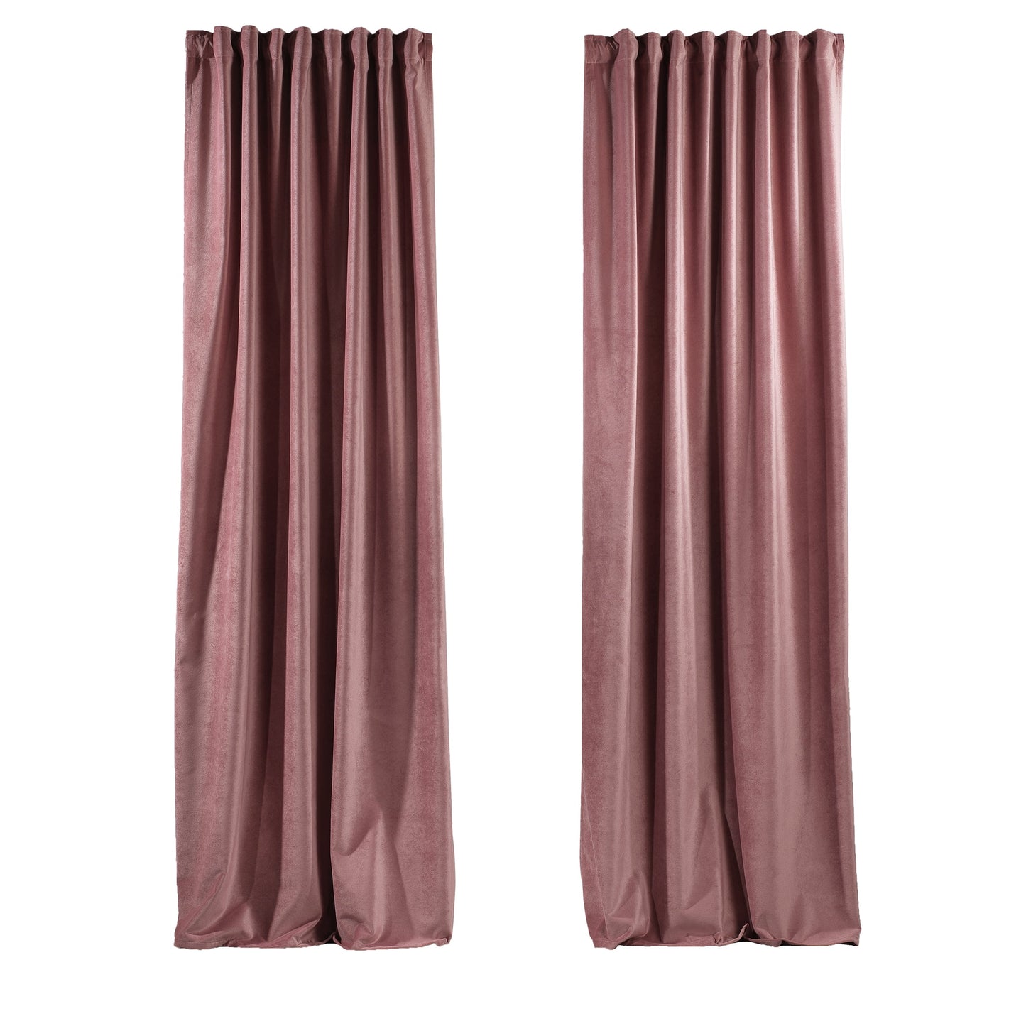 3S Brother's Solid Luxury Matte Velvet Soft Curtains Set of 2 Panels Hanging Back Tap & Rod Pocket Home D¨¦cor Bedroom Kitchen Office Windows Room Darkering ( Admiral-Berry-52in x120in )
