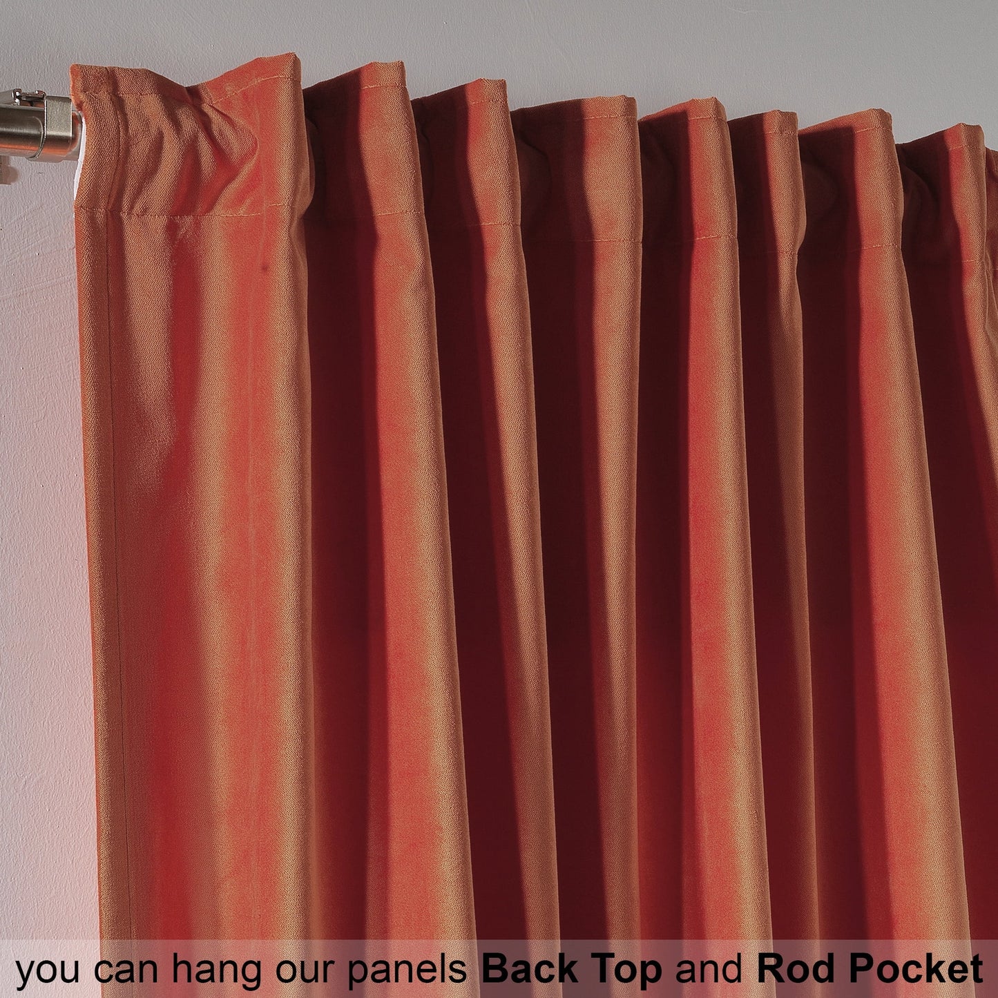 3S Brother's Solid Luxury Matte Velvet Soft Curtains Set of 2 Panels Hanging Back Tap & Rod Pocket Home D¨¦cor Bedroom Kitchen Office Windows Room Darkering ( Admiral-Berry-52in x120in )