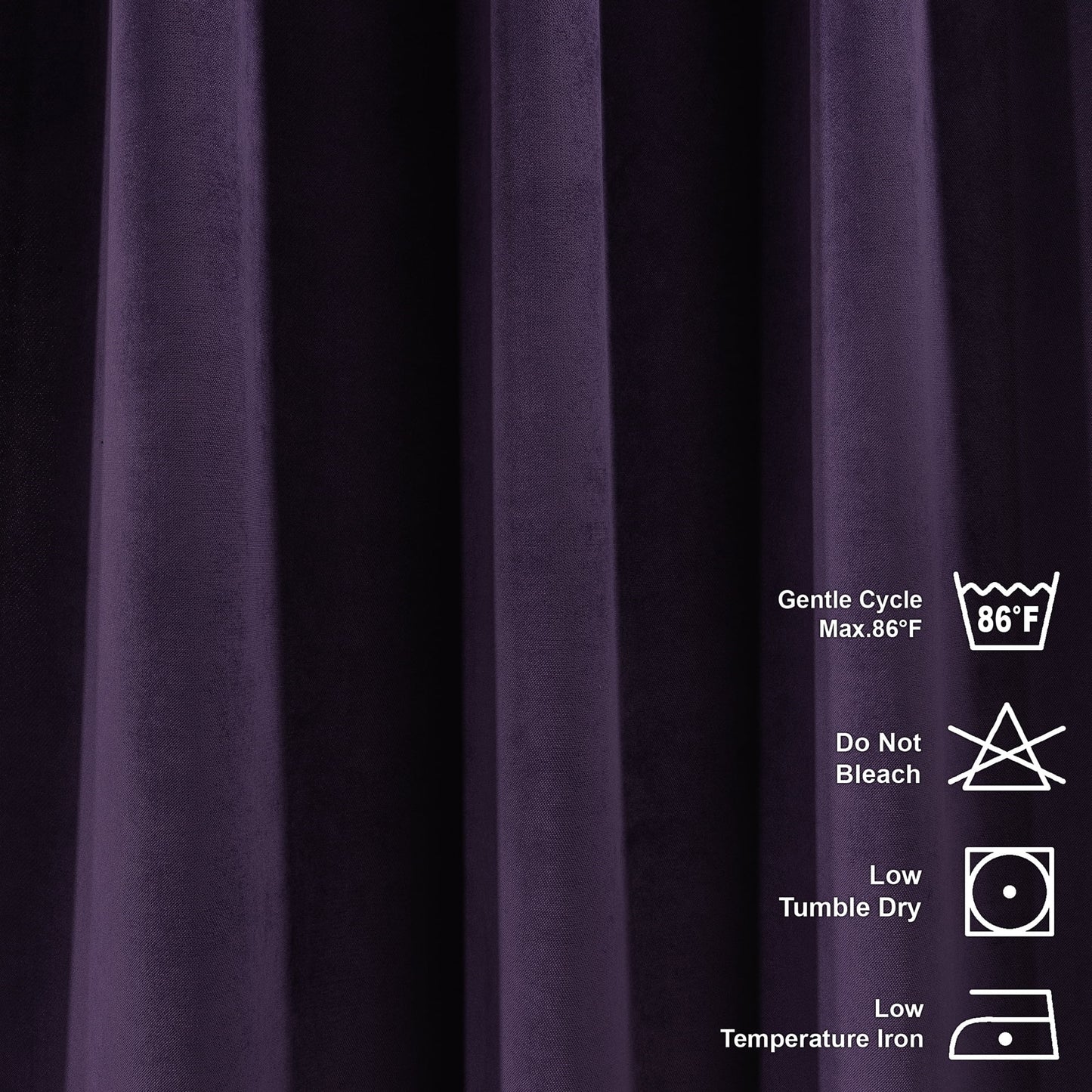 3S Brother's Solid Luxury Matte Velvet Soft Curtains Set of 2 Panels Hanging Back Tap & Rod Pocket Home D¨¦cor Bedroom Kitchen Office Windows Room Darkering ( Admiral-Berry-52in x120in )