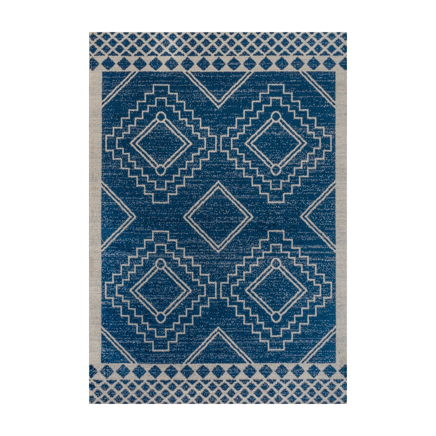 Amir Moroccan Beni Souk Navy/Ivory 5 ft. x 8 ft. Area Rug