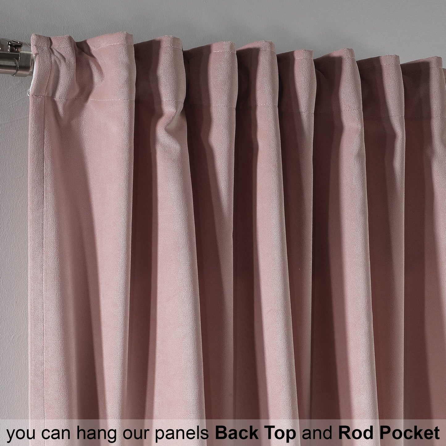 3S Brother's Solid Luxury Matte Velvet Soft Curtains Set of 2 Panels Hanging Back Tap & Rod Pocket Home D¨¦cor Bedroom Kitchen Office Windows Room Darkering ( Admiral-Berry-52in x120in )