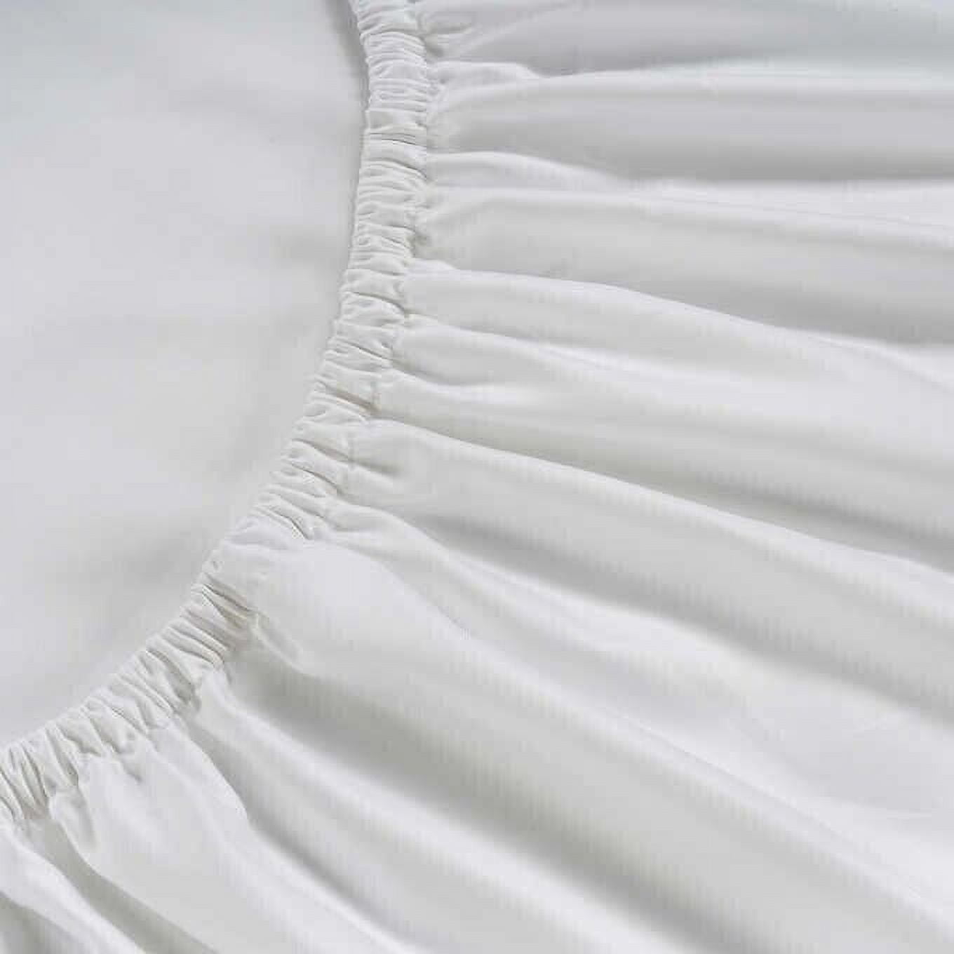 Hotel Signature 800 Thread Count XL Staple Cotton Sheet Set 6-Piece, White Queen