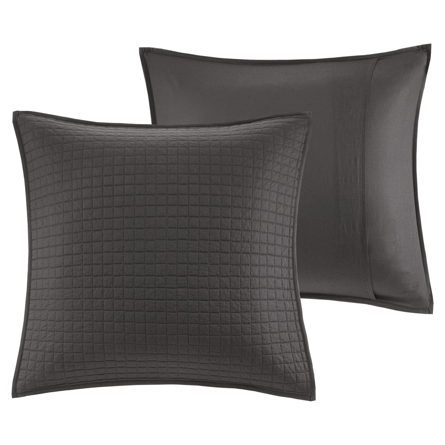 Home Essence Apartment Cotton Jacquard Charcoal 7-Piece Comforter Set, Full/Queen