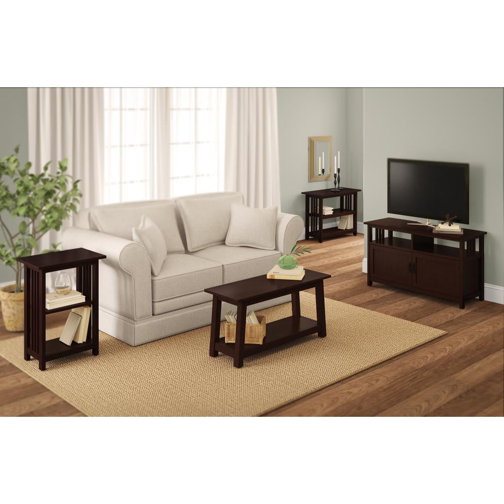 Alaterre Office Mission Under Window Bookshelf