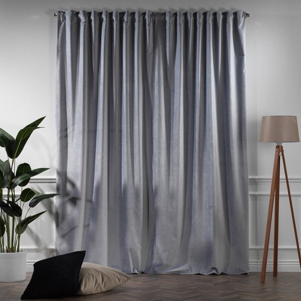 3S Brother's Solid Luxury Matte Velvet Soft Curtains Set of 2 Panels Hanging Back Tap & Rod Pocket Home D¨¦cor Bedroom Kitchen Office Windows Room Darkering ( Admiral-Berry-52in x120in )