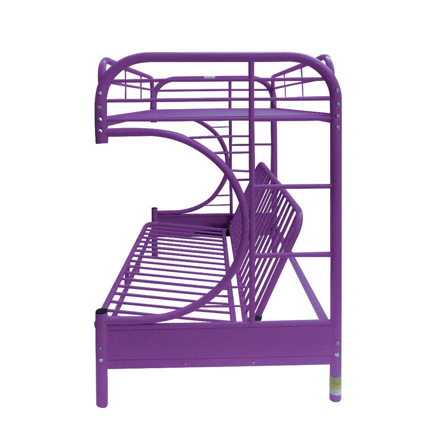ACME Furniture Eclipse Twin over Full and Futon Bunk Bed in Purple