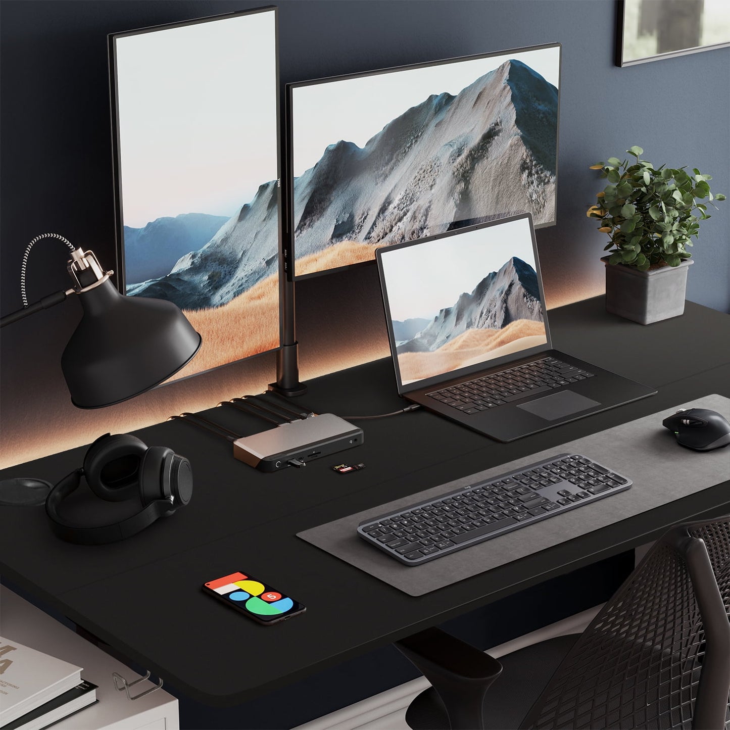 Homall 48in ¡Á 24in Electric Height Adjustable Standing Desk Home Office Computer Desk Memory Preset with T-Shaped Metal Bracket, Black