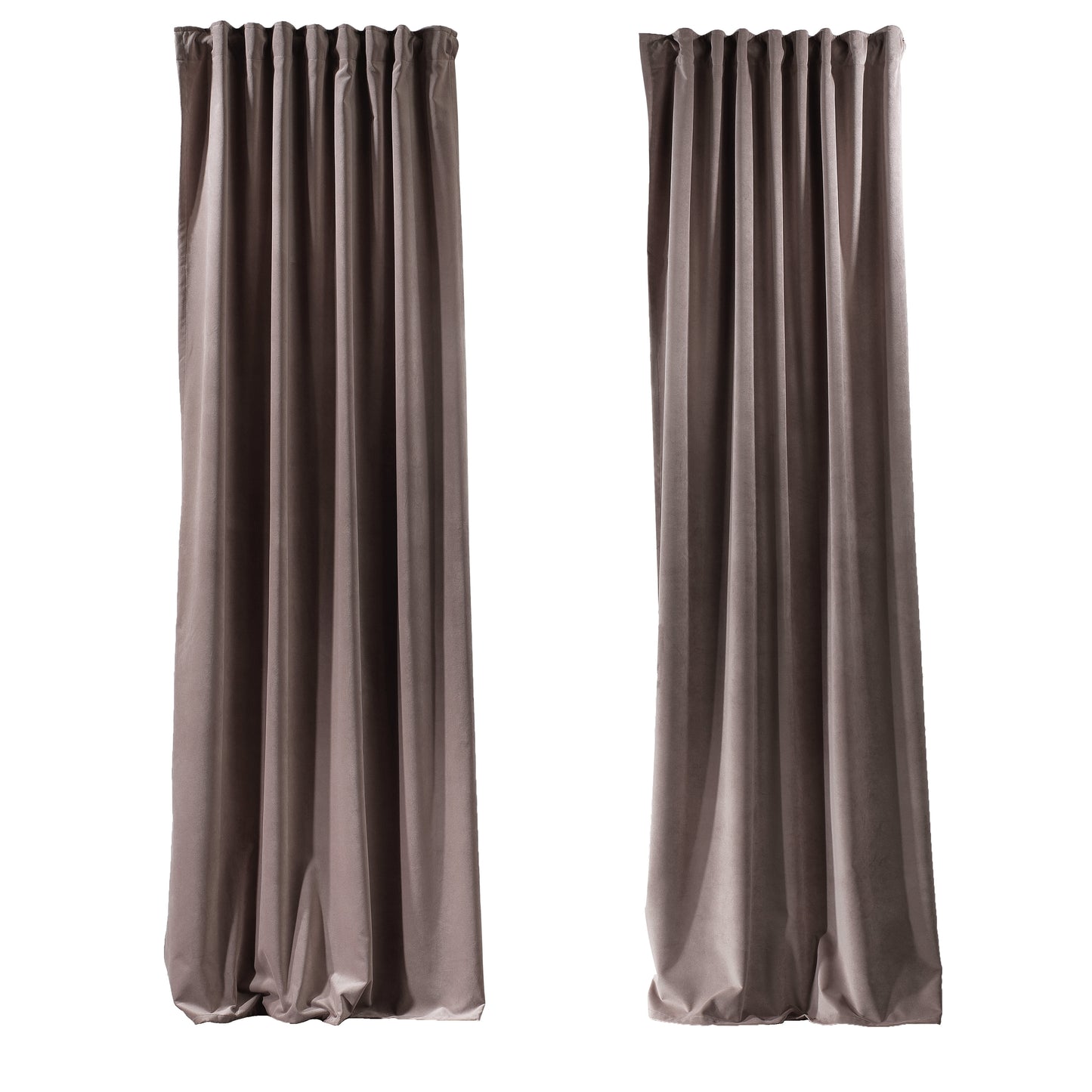 3S Brother's Solid Luxury Matte Velvet Soft Curtains Set of 2 Panels Hanging Back Tap & Rod Pocket Home D¨¦cor Bedroom Kitchen Office Windows Room Darkering ( Admiral-Berry-52in x120in )
