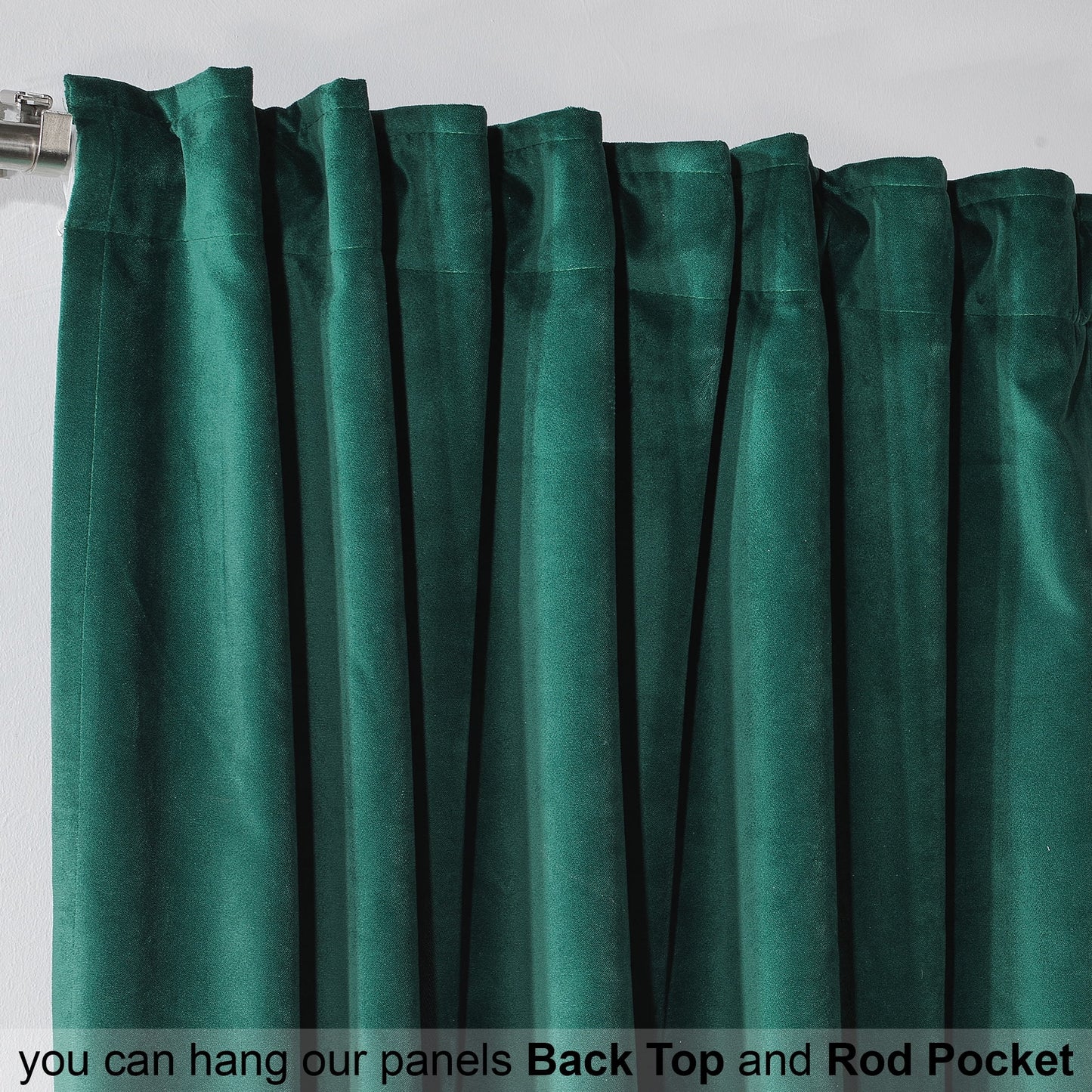 3S Brother's Solid Luxury Matte Velvet Soft Curtains Set of 2 Panels Hanging Back Tap & Rod Pocket Home D¨¦cor Bedroom Kitchen Office Windows Room Darkering ( Admiral-Berry-52in x120in )