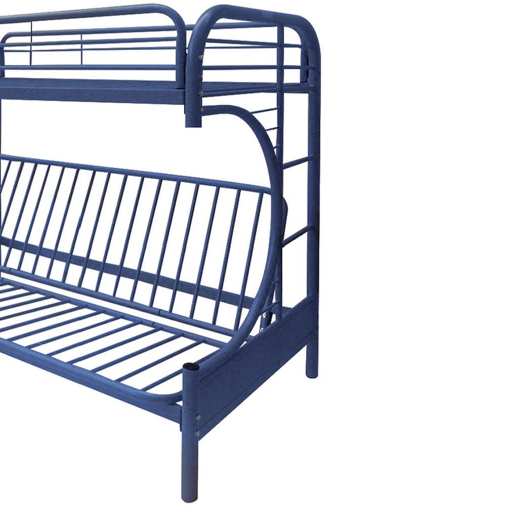 Acme Furniture Eclipse Twin over Full and Futon Bunk Bed in Navy