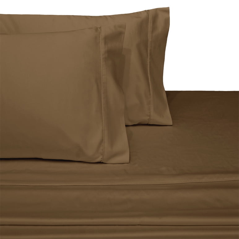 22 inch Super Extra Deep Pocket 600 Thread Count 100% Cotton Bed Sheets set - Taupe California King