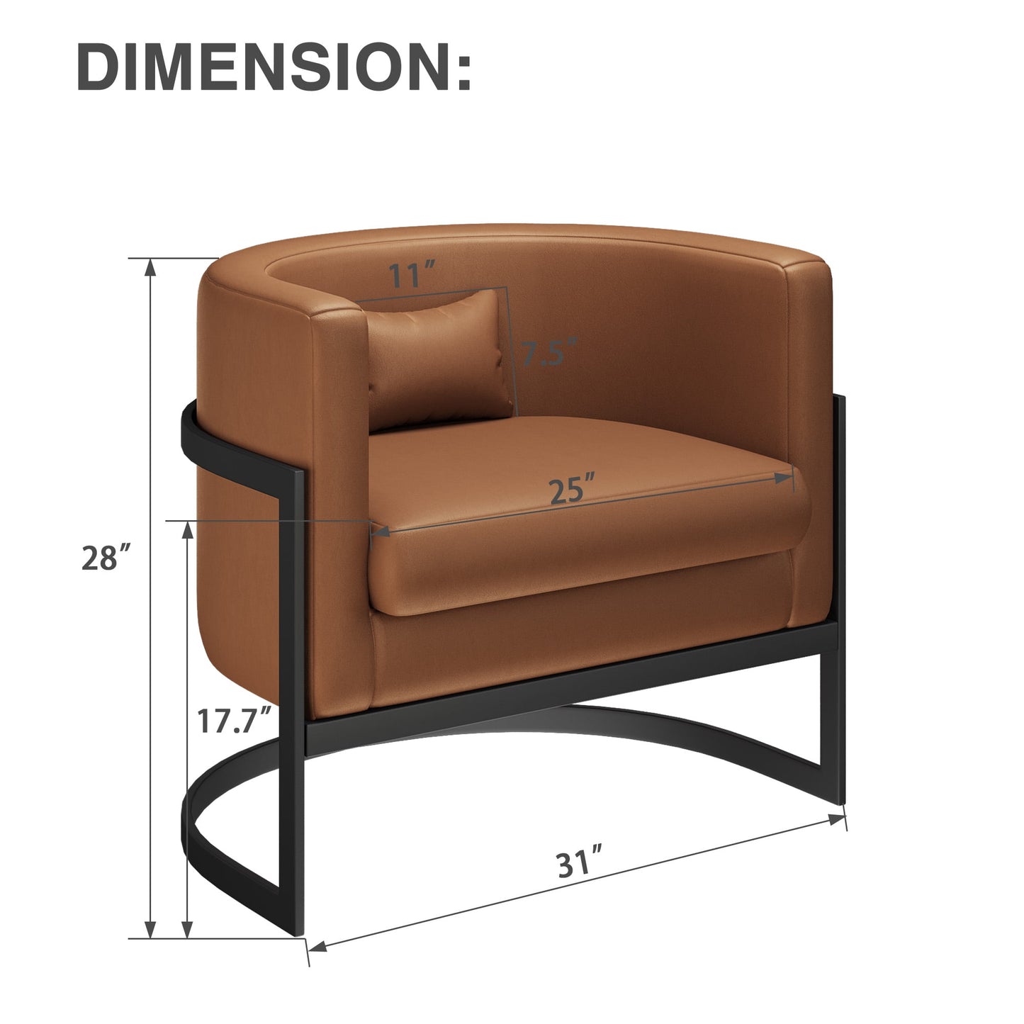 Apeaka Velvet Barrel Living Room Accent Chair, Modern Mid Century Arm Lounge Chairs Single Sofa Tub Bucket Club Chair for Bedroom