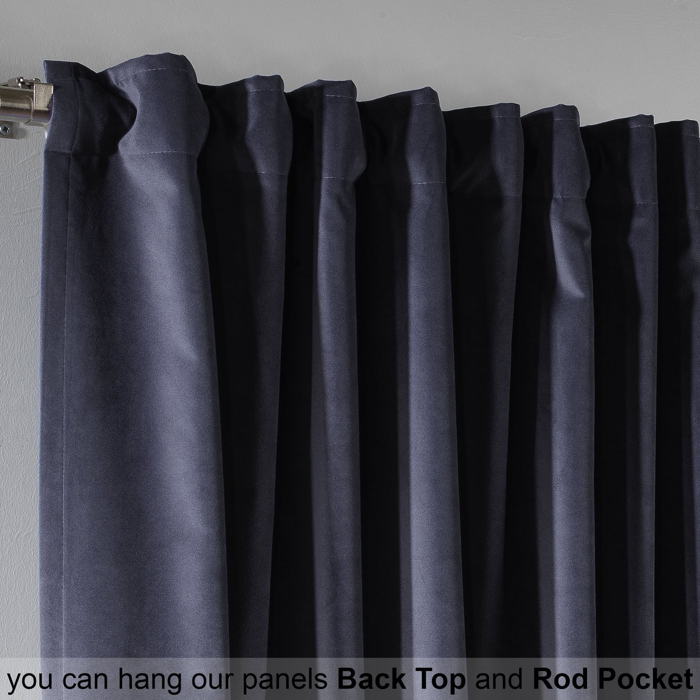 3S Brother's Solid Luxury Matte Velvet Soft Curtains Set of 2 Panels Hanging Back Tap & Rod Pocket Home D¨¦cor Bedroom Kitchen Office Windows Room Darkering ( Admiral-Berry-52in x120in )