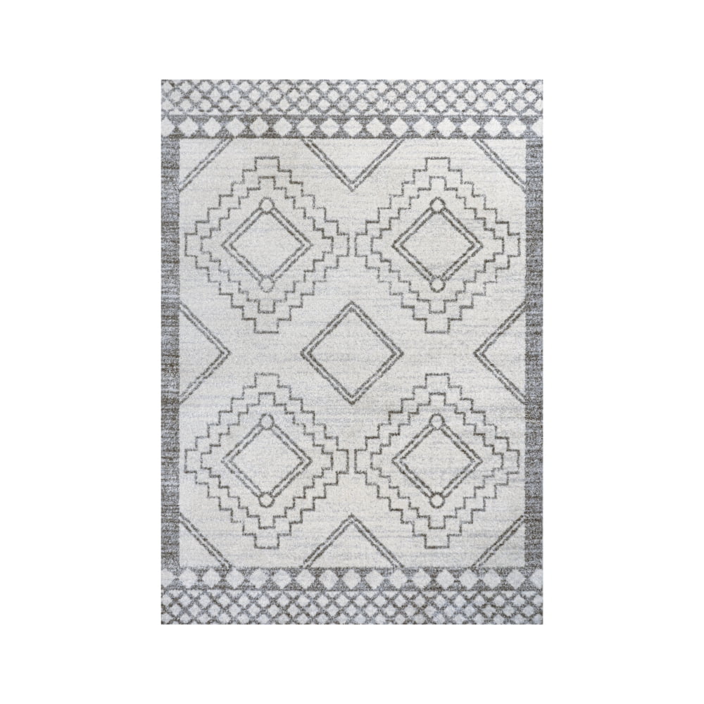 Amir Moroccan Beni Souk Cream/Gray 8 ft. x 10 ft. Area Rug