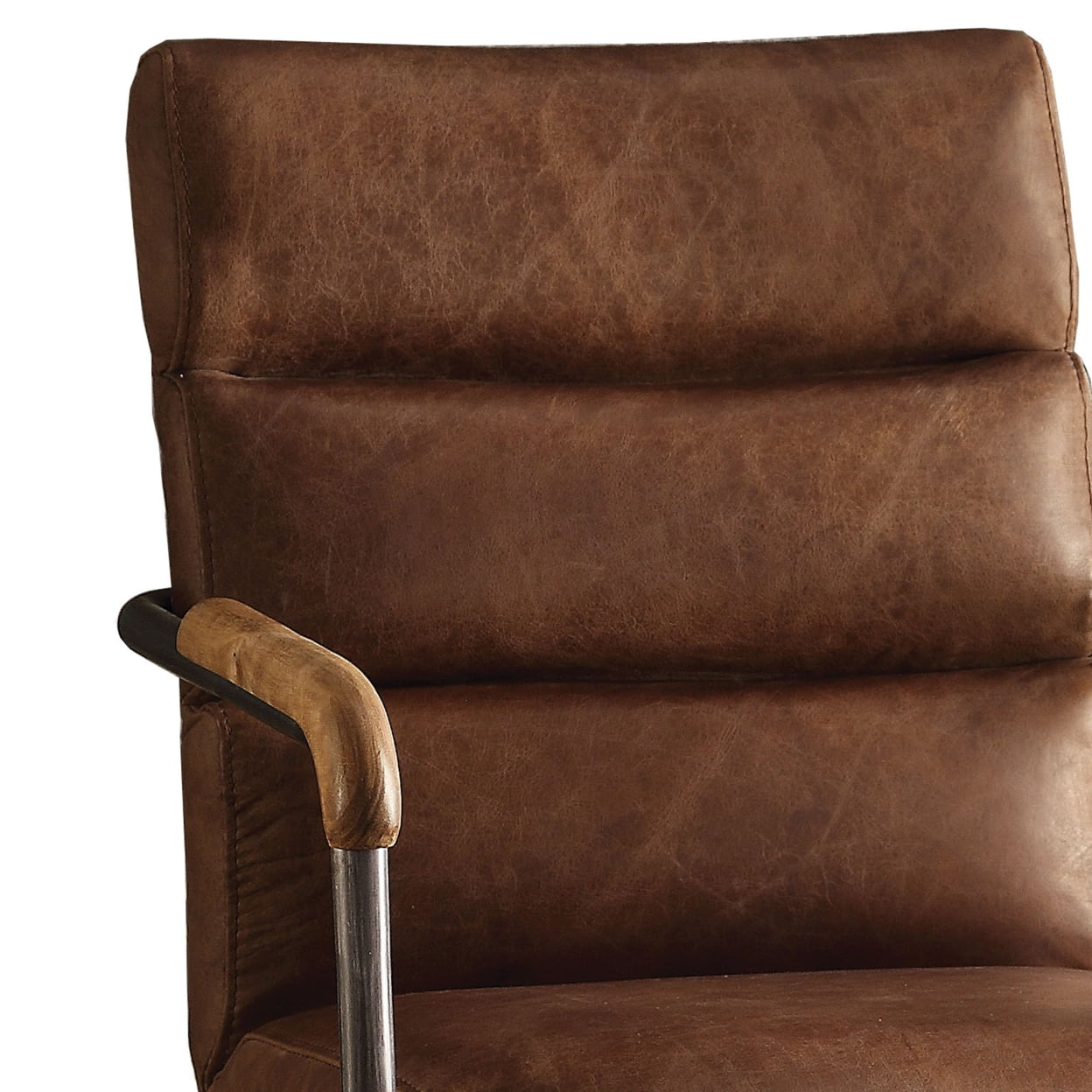 Acme Furniture Harith Office Chair, Retro Brown Leather
