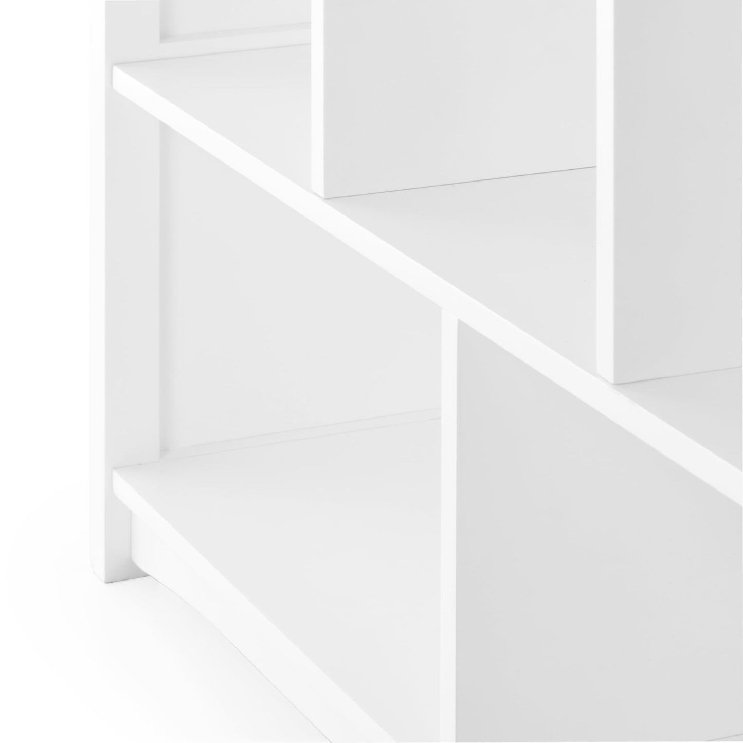 Guidecraft Kids' Classic Bookshelf - White: Children's Wood Playroom Shelving Bookcase for Toys, Cube Organizer and Cubby Storage