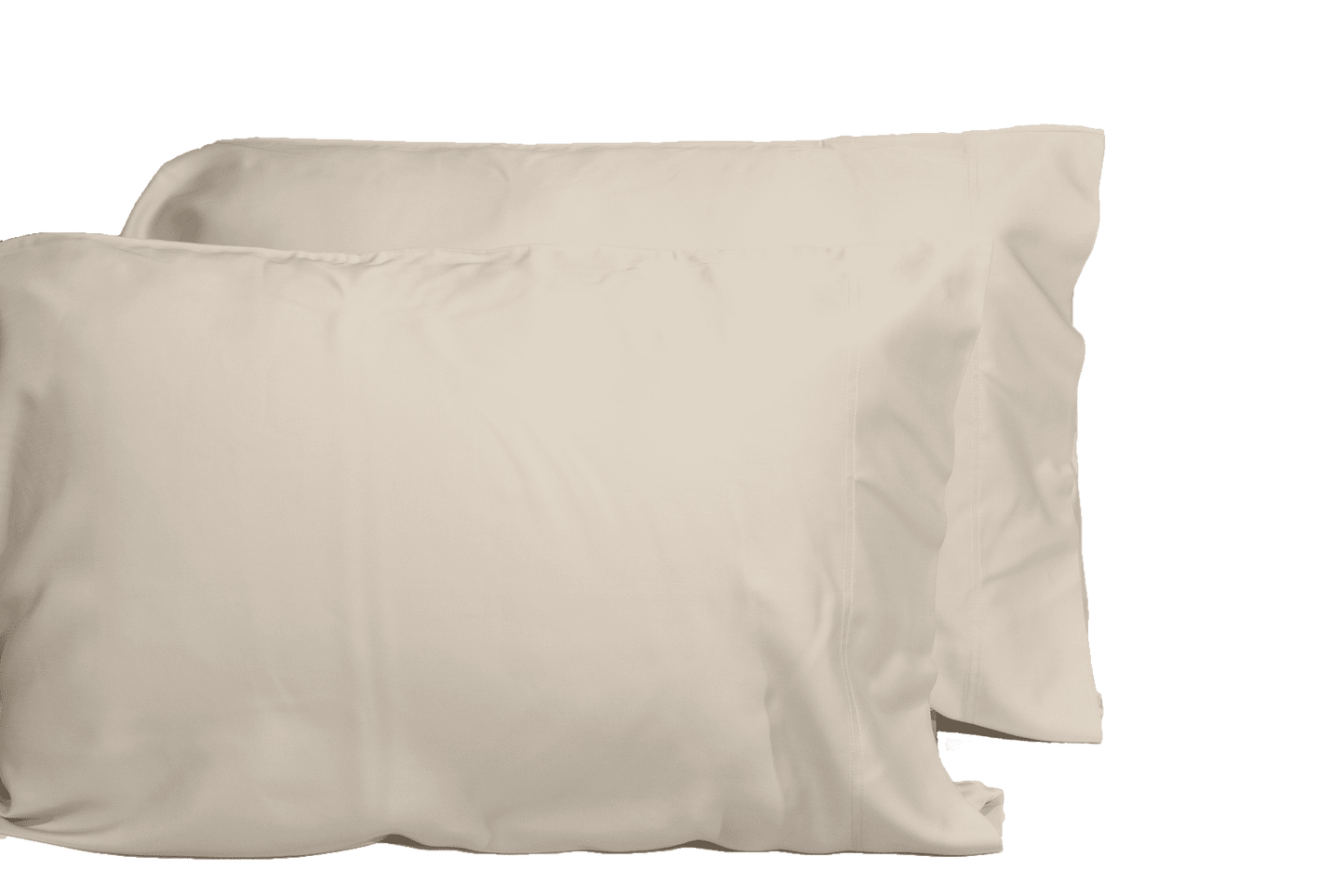 3-Piece Bamboo Viscose Sheet Set for Twin Size Bed, Hotel Luxury Silky Soft Bed Sheets, 320 Thread Count Sateen Weave, Light Khaki+Beige