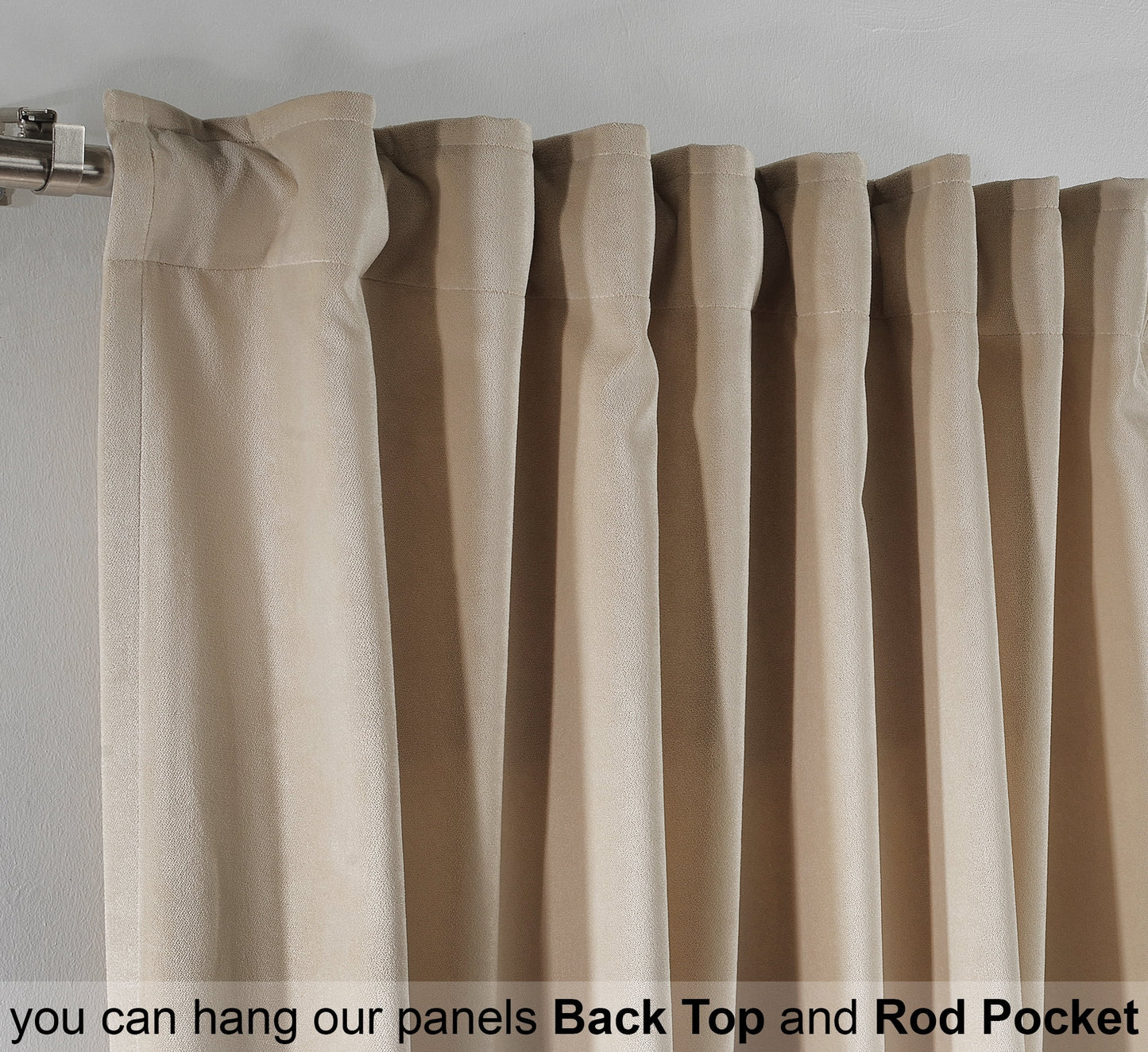 3S Brother's Solid Luxury Matte Velvet Soft Curtains Set of 2 Panels Hanging Back Tap & Rod Pocket Home D¨¦cor Bedroom Kitchen Office Windows Room Darkering ( Admiral-Berry-52in x120in )