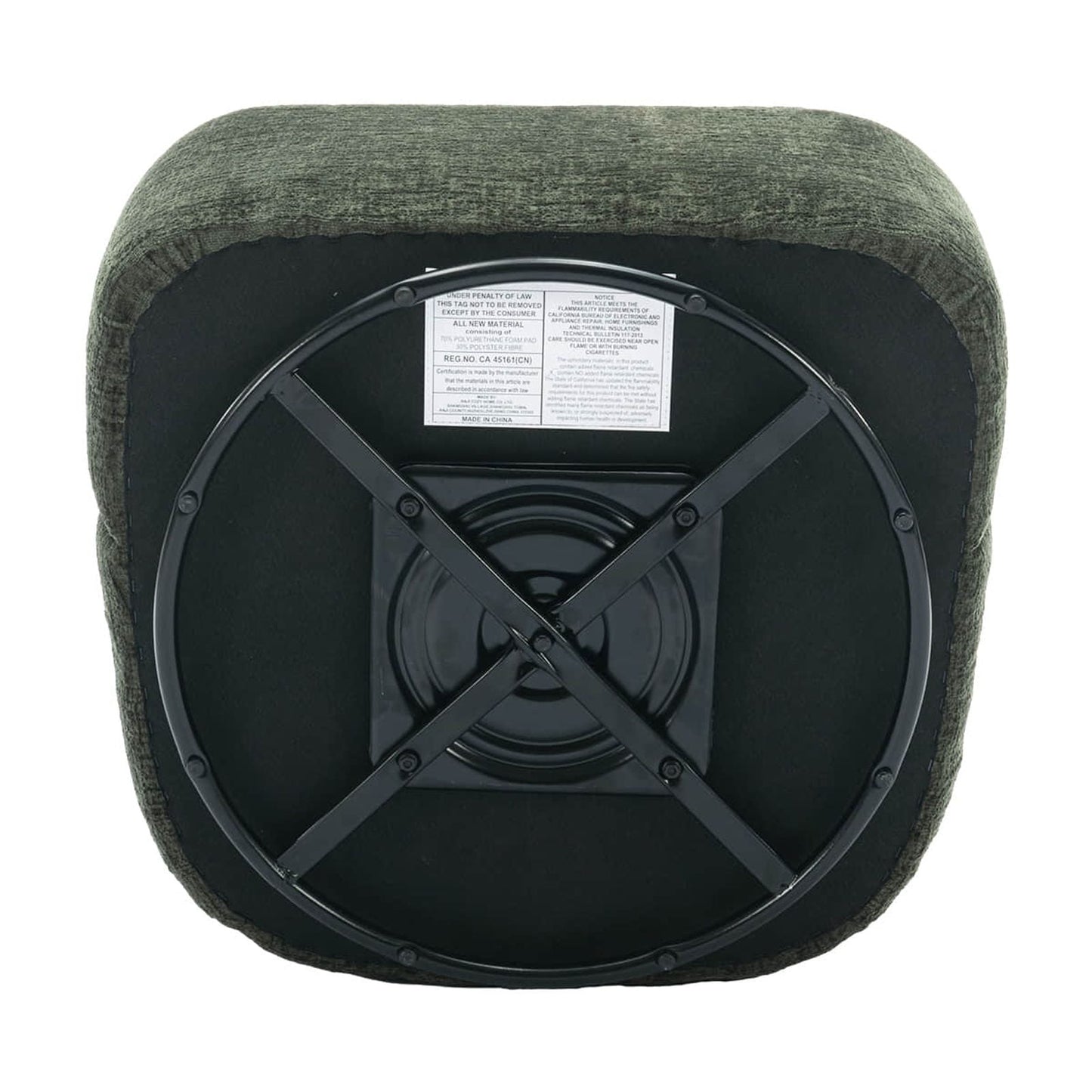 30in Wide Chenille Upholstered Swivel Accent Chair Boucle Swivel Barrel Chair