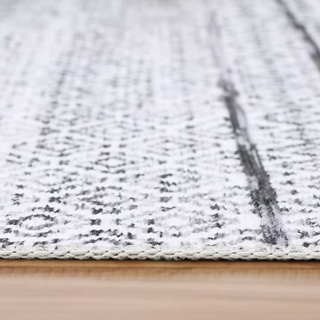 Haperlare Boho Area Rug Tribal Large Area Rug Low-Pile Rug Non-Shedding Rugs for Living Room Bedroom Dining Home Office Area Rug, 8'x10', Light Gray