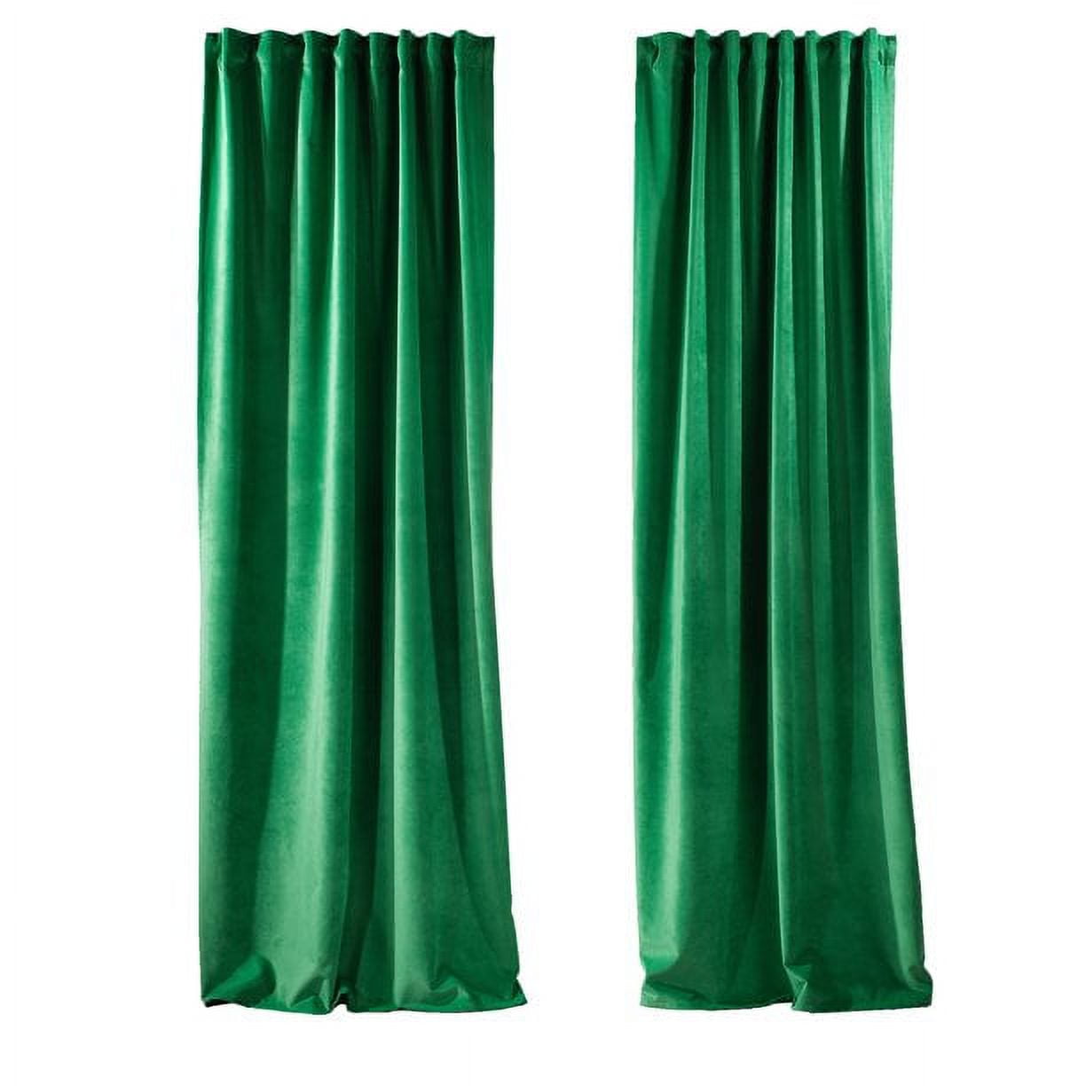 3S Brother's Solid Luxury Matte Velvet Soft Curtains Set of 2 Panels Hanging Back Tap & Rod Pocket Home D¨¦cor Bedroom Kitchen Office Windows Room Darkering ( Admiral-Berry-52in x120in )