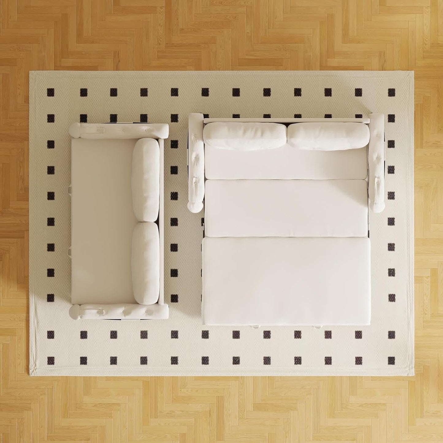 66.2in Sleep Sofa Bed Queen Size, Hydraulic System Pull Out Couch Bed, Sleeper Sofa Loveseat with 2 Pillows, Modern Velvet Upholstered Couch for Living Room, Small Space, Apartment, Bedroom, Black