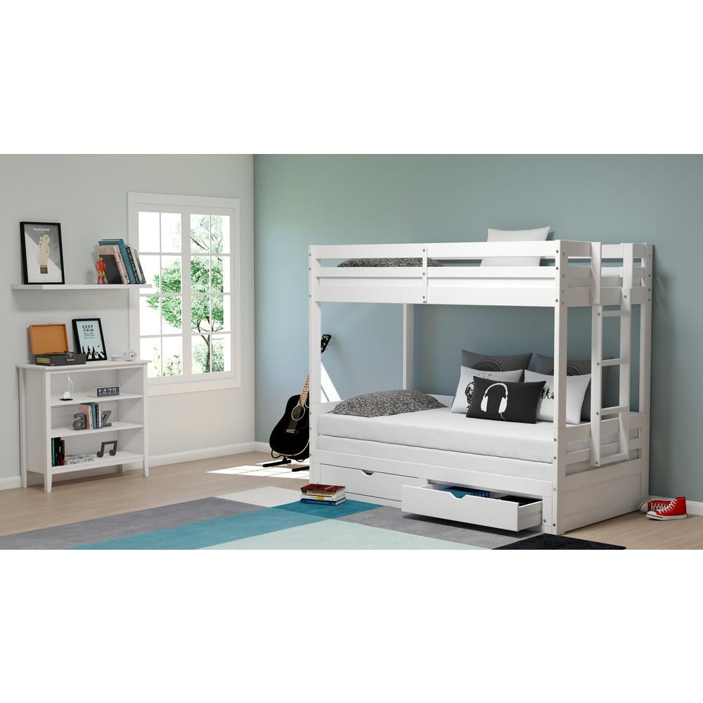 Alaterre Simplicity Kids Under Window Bookcase, White