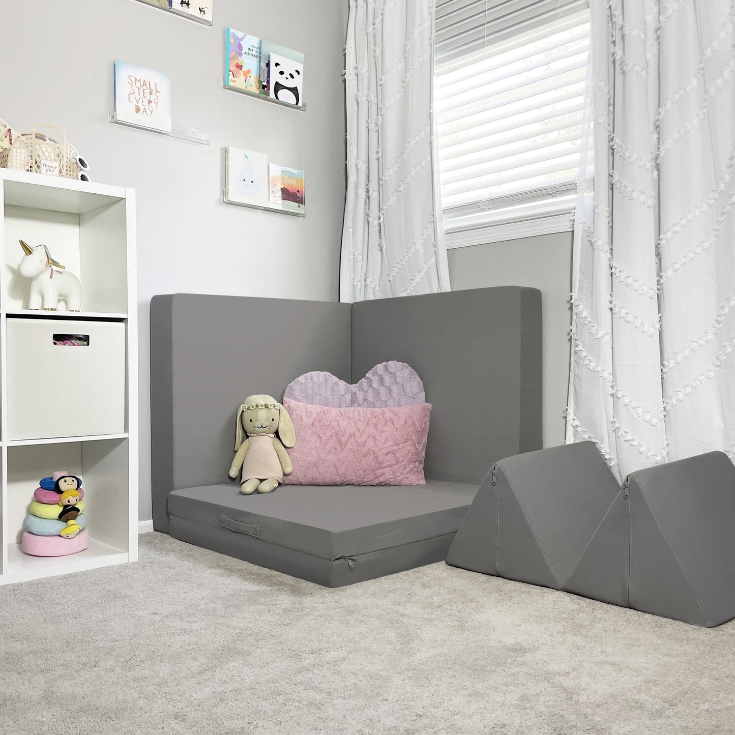 Imaginarium Kids and Toddler Play Couch, Dark Gray