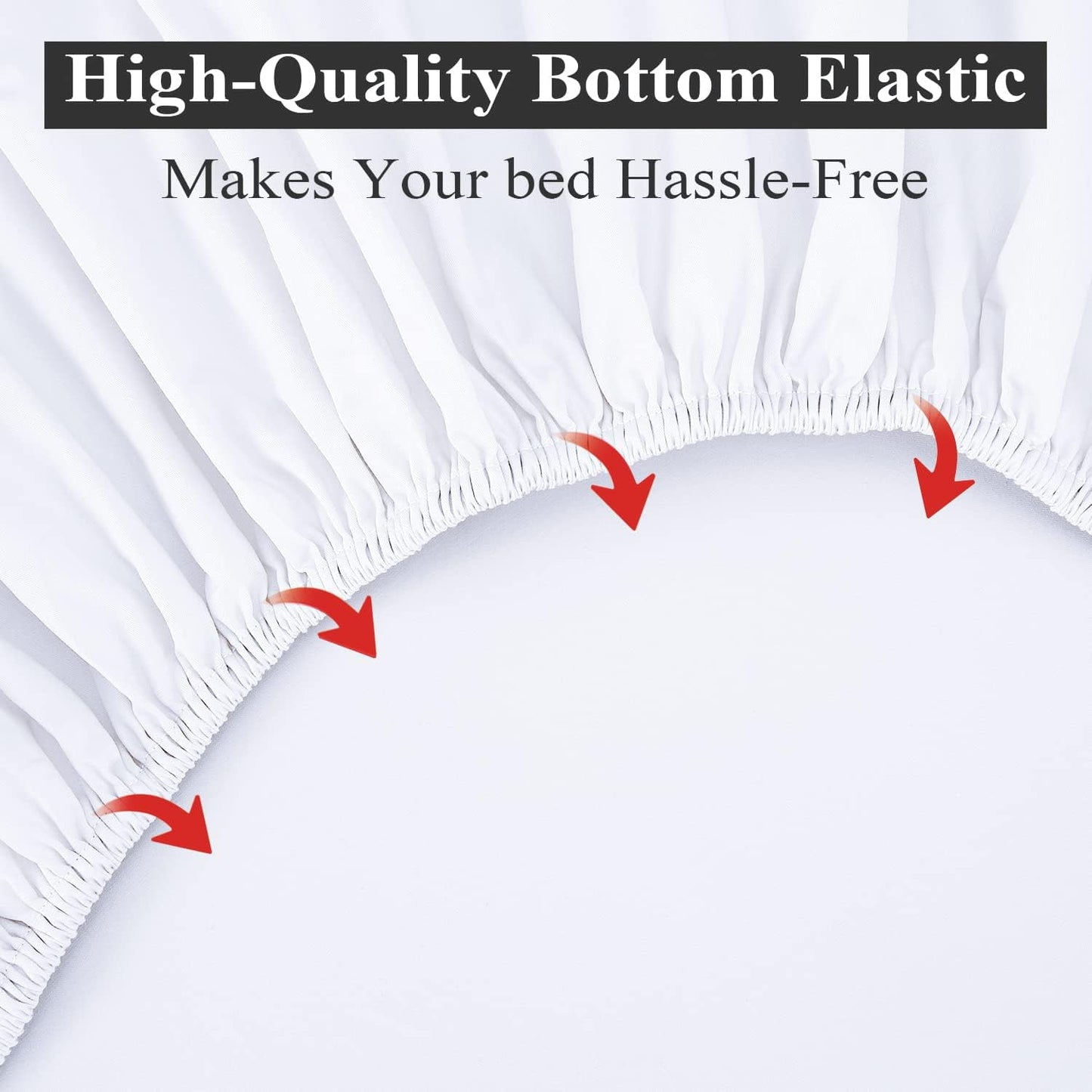 4 Pcs Hospital Bed Sheets Bulk, White Fitted Bed Sheets 54in X 75in X 12in Inch Deep Pocket, 100% Cotton Sheets with Elastic All Around, 400TC Full Sheets for Massage Table, Home & Hotels.