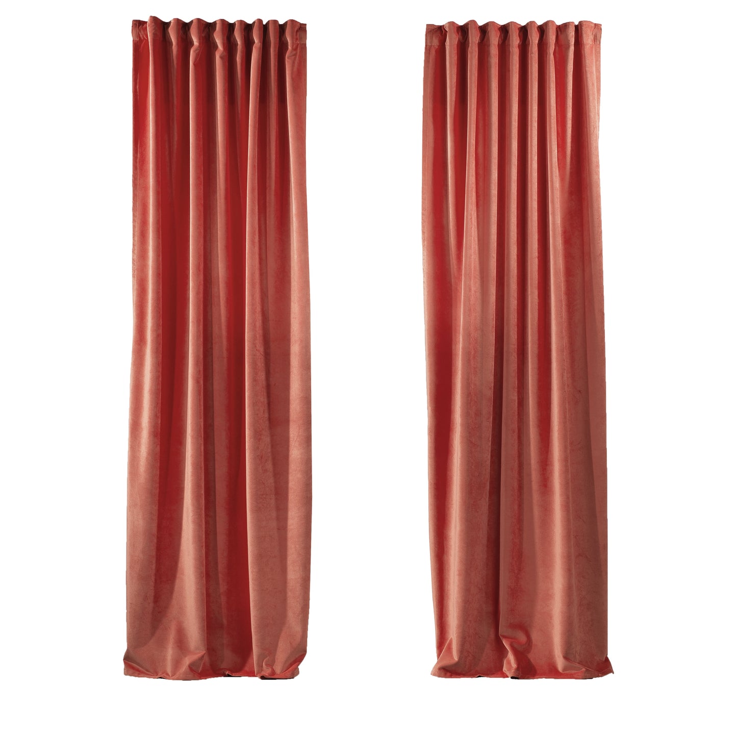 3S Brother's Solid Luxury Matte Velvet Soft Curtains Set of 2 Panels Hanging Back Tap & Rod Pocket Home D¨¦cor Bedroom Kitchen Office Windows Room Darkering ( Admiral-Berry-52in x120in )