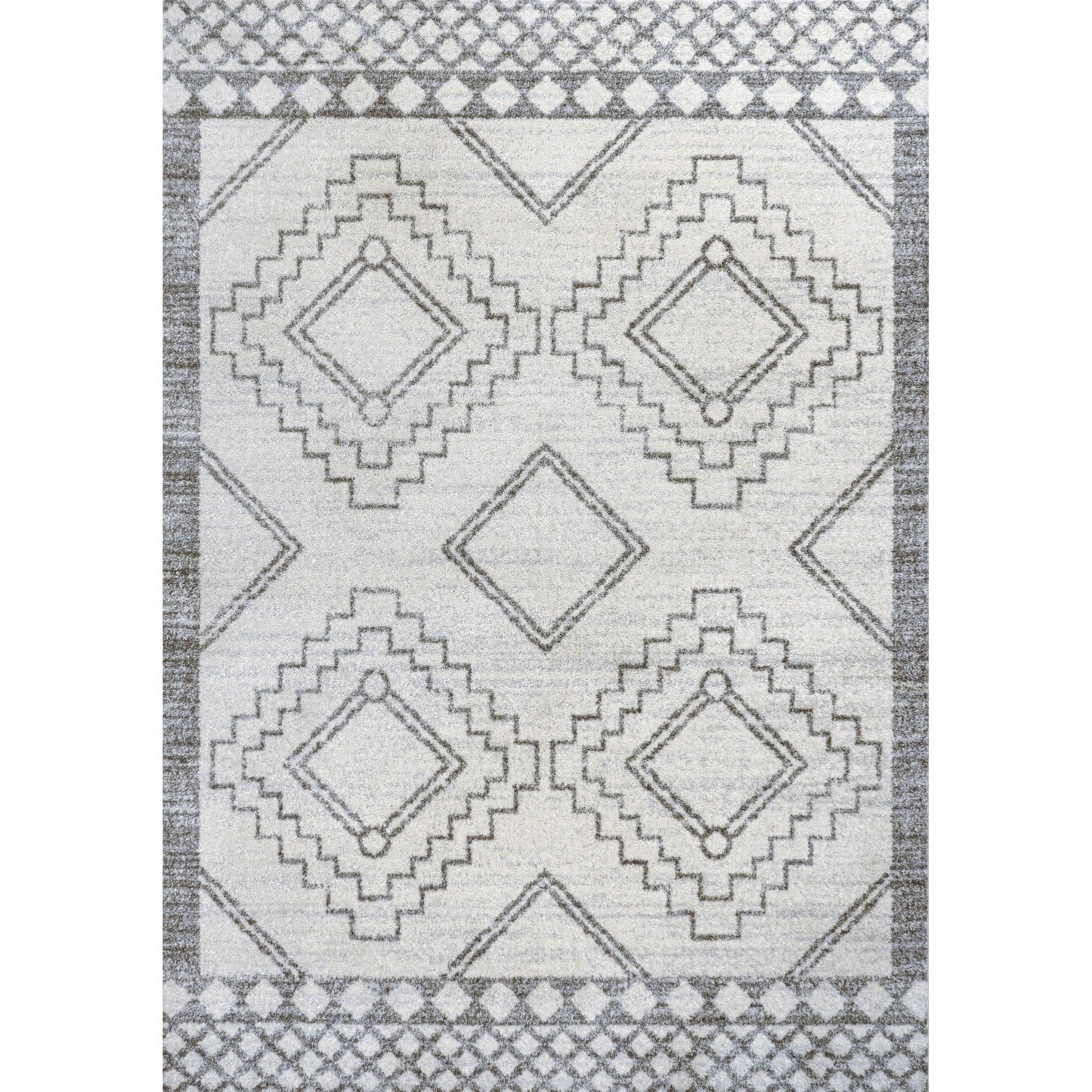 Amir Moroccan Beni Souk Cream/Gray 10 ft. x 14 ft. Area Rug
