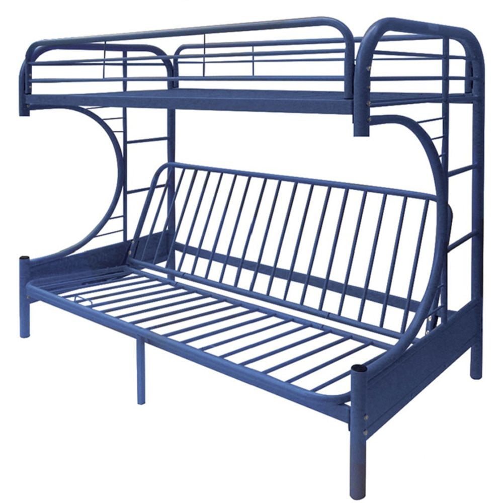 Acme Furniture Eclipse Twin over Full and Futon Bunk Bed in Navy