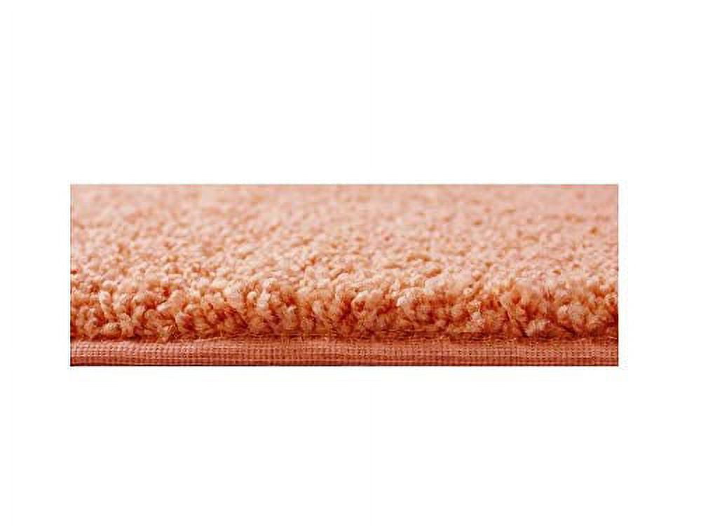 8' Round - Tropical Orange ~ Kids Crazy Carpet Home & School Area Rugs | People & Pet Friendly ¨C R2X Stain Resistance & Odor Reduction