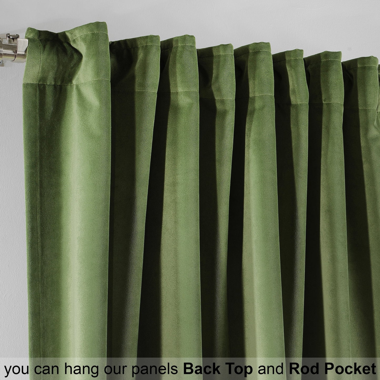 3S Brother's Solid Luxury Matte Velvet Soft Curtains Set of 2 Panels Hanging Back Tap & Rod Pocket Home D¨¦cor Bedroom Kitchen Office Windows Room Darkering ( Admiral-Berry-52in x120in )