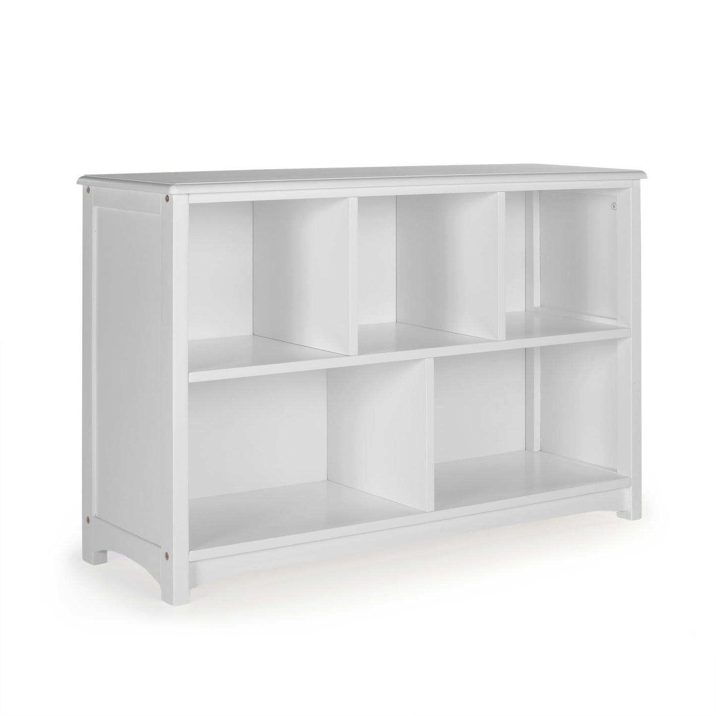 Guidecraft Kids' Classic Bookshelf - Gray: Children's Wood Storage Shelf, Toy and Book Organizer with Bins; Playroom Bookcase
