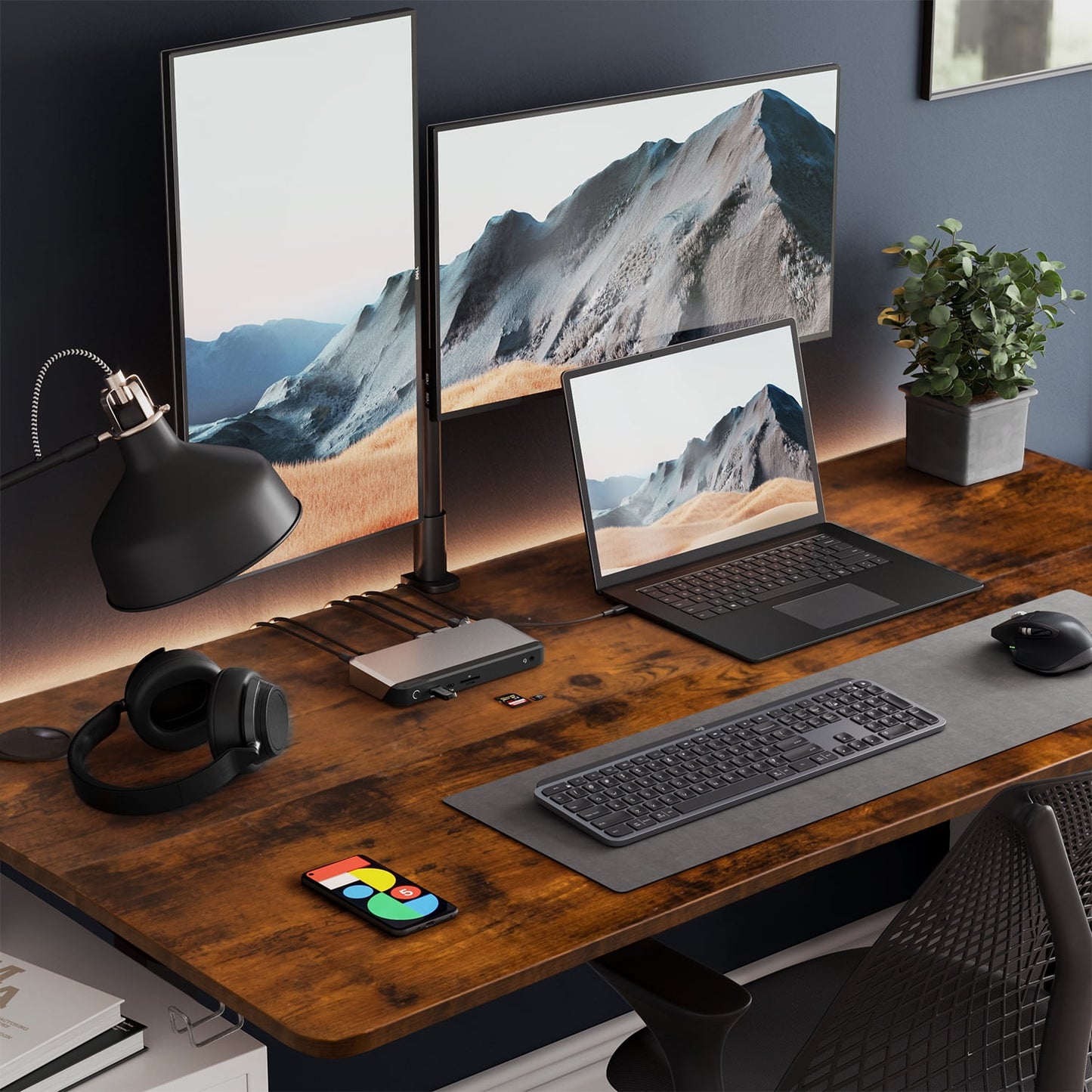 Homall 48in ¡Á 24in Electric Height Adjustable Standing Desk Home Office Computer Desk Memory Preset with T-Shaped Metal Bracket, Brown