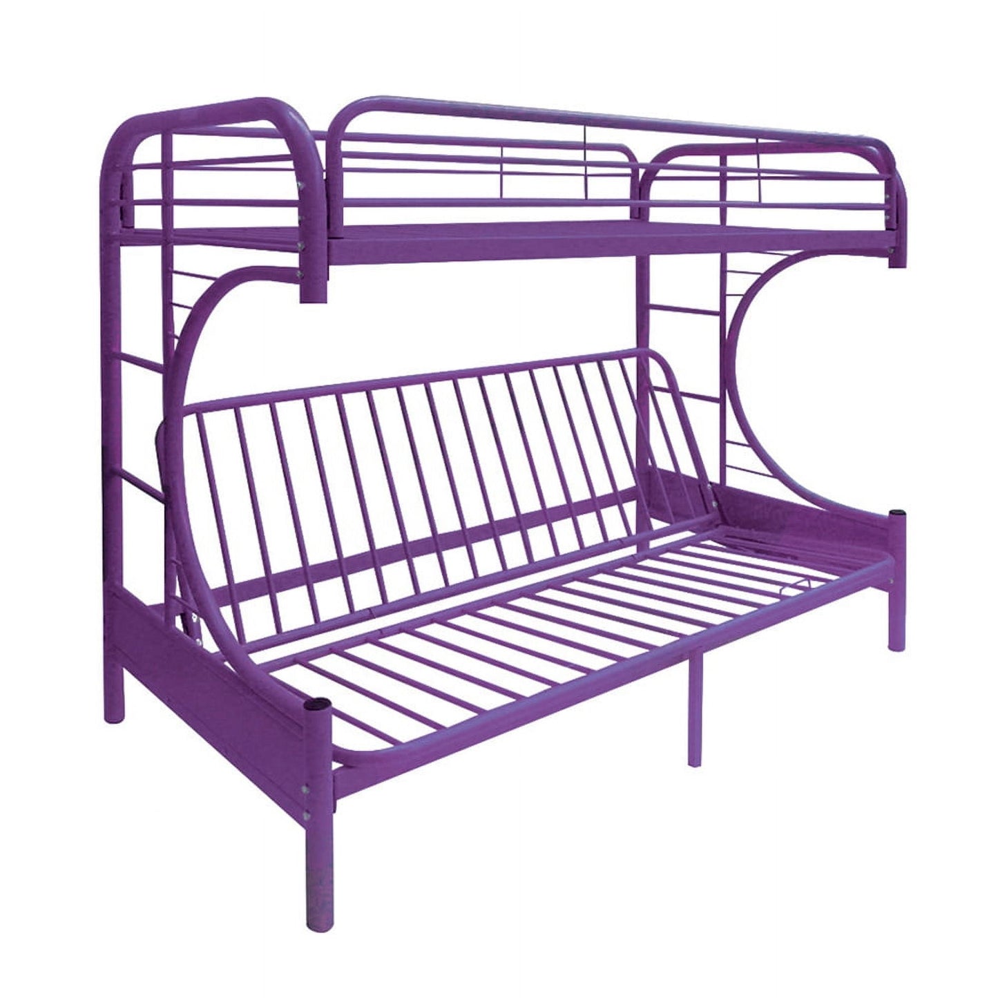 ACME Furniture Eclipse Twin over Full and Futon Bunk Bed in Purple