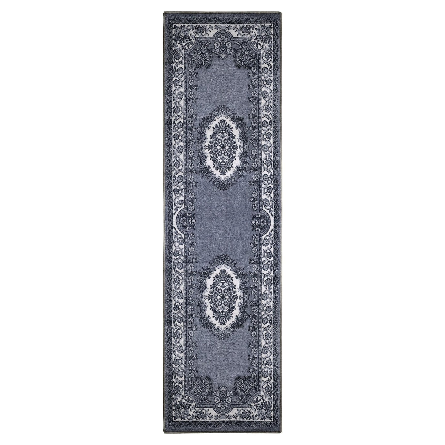Impressions Meza Floral Transitional Modern Area Rug, Gray