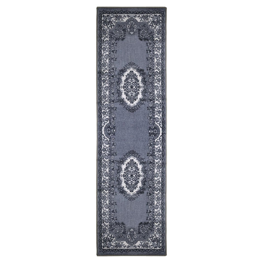 Impressions Meza Floral Transitional Modern Area Rug, Gray