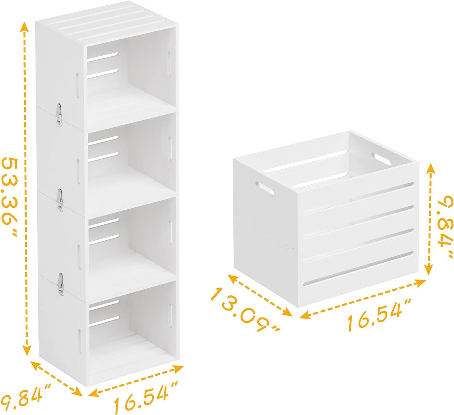 4-Tier Adjustable Kids Bookshelf Wood Book Storage Toy Storage Organizer Practical Book Storage Rack for Bedrooms Study Rooms Playrooms