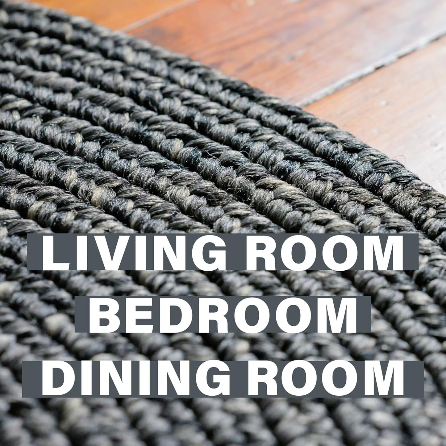 Homespice Rainforest Rectangular Braided Rugs and Rustic Area Rugs 4x6', Your Choice for Pet Friendly Indoor Outdoor Rug Waterproof