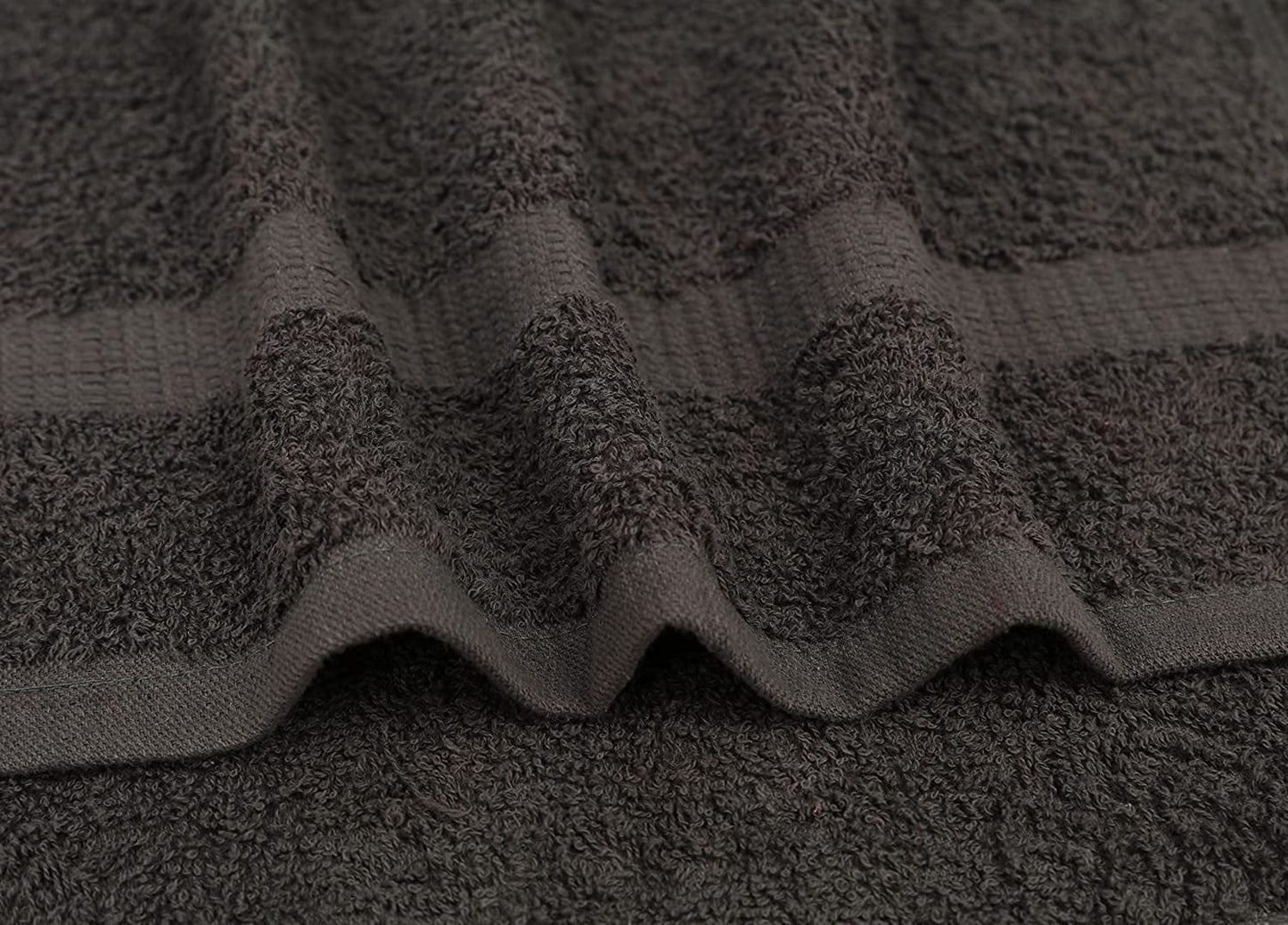 Gold Textiles 100% Cotton Washcloth - 60 Pack | 13x13 inches | Gray - Ultra Soft, Highly Absorbent