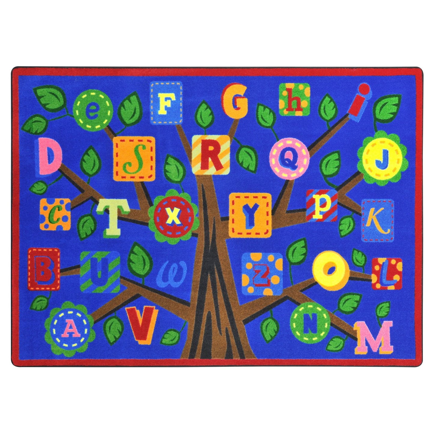 Alphabet Leaves 10'9in x 13'2in Area Rug In Color Soft